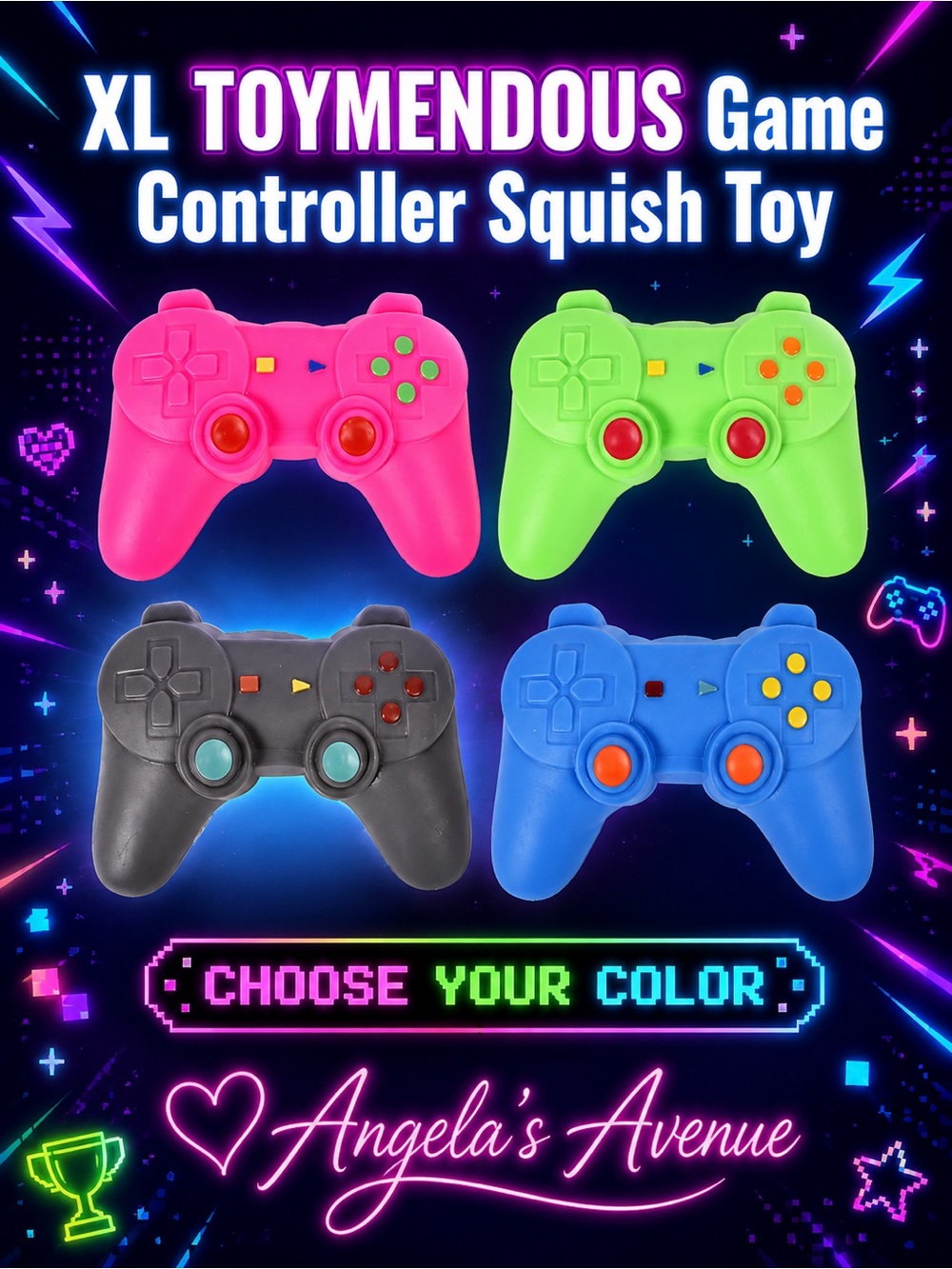 XL TOYMENDOUS Game
Controller Squish Toy NEW!